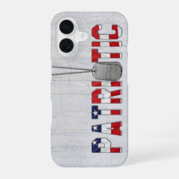 Coque iPhone 16 Chiens de guerre patriotique