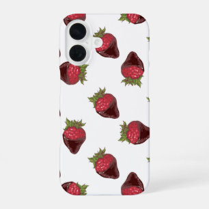 Coque iPhone 16 Chocolat aux fraises