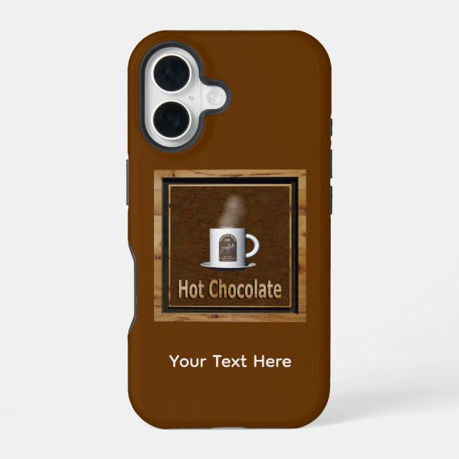 Coque iPhone 16 Chocolat Chaud (Verso)