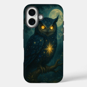Coque iPhone 16 Chouette Mystique sous la Lumière de la Lune Fanta