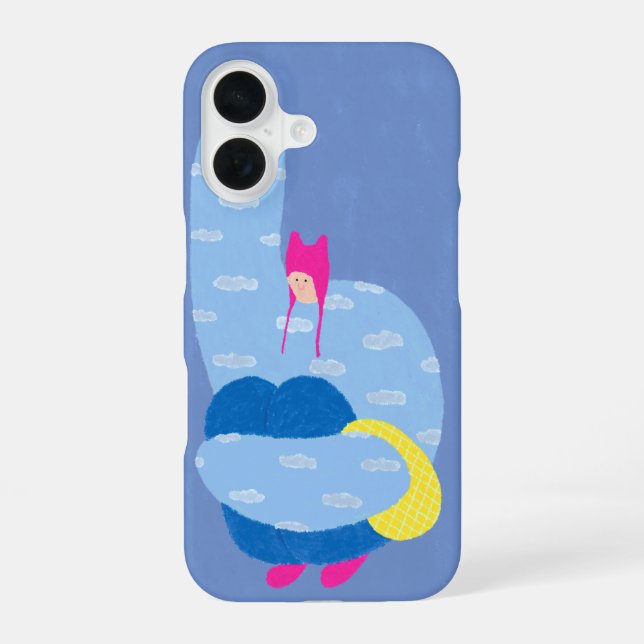 Coque iPhone 16 Ciel & Fille (Verso)
