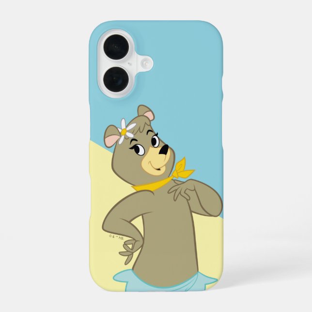 Coque iPhone 16 Cindy Bear Pose Enjouée (Verso)