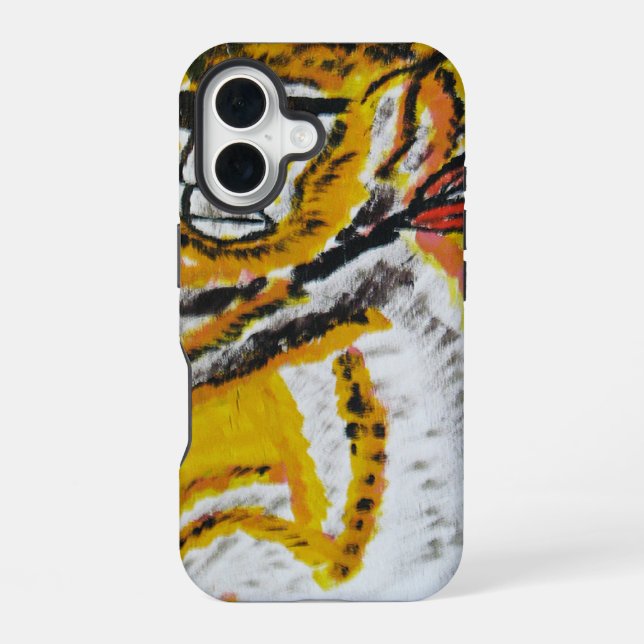 Coque iPhone 16 Cirque de singe Art (Verso)