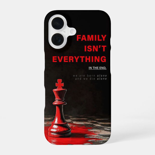 Coque iPhone 16 Citation d'échecs provocatrice (Verso)