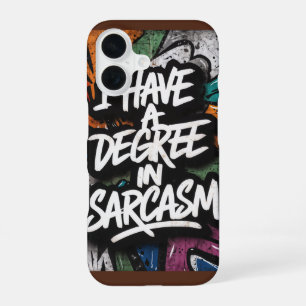 Coque iPhone 16 Citation drôle de sarcasme