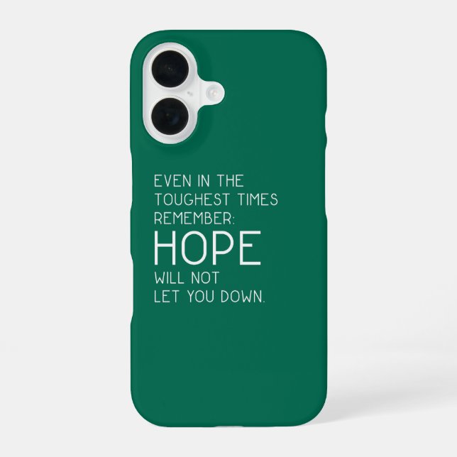 Coque iPhone 16 Citations d'espoir (Verso)
