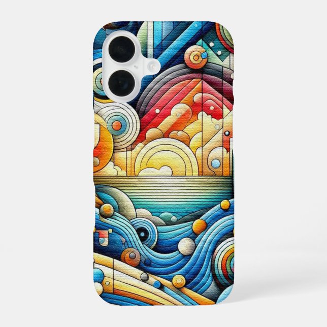 Coque iPhone 16 Cité du lever du soleil  (Verso)