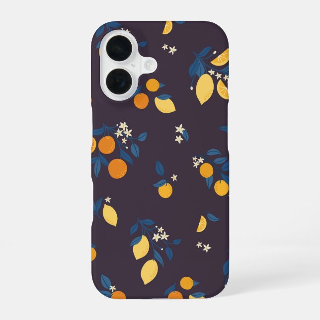 Coque iPhone 16 Citrus après la nuit (Verso)