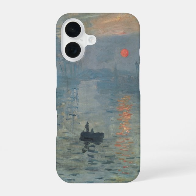 Coque iPhone 16 Claude Monet Impression Soleil Levant (Verso)