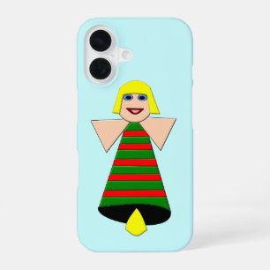 Coque iPhone 16 Cloche d'ange de Noël