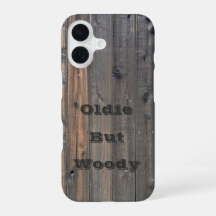 Coque iPhone 16 Clôture en séquoia patiné - Photo d'impression d'i