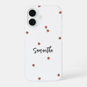 Coque iPhone 16 Coccinelle amusante 