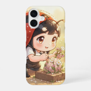 Coque iPhone 16 Coccinelle et le royaume de nectar caché.1
