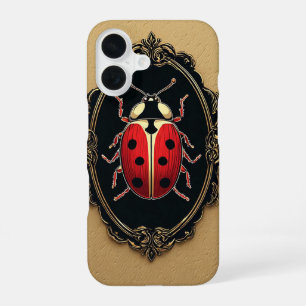 Coque iPhone 16 Coccinelle Peinture Artistique Élégante