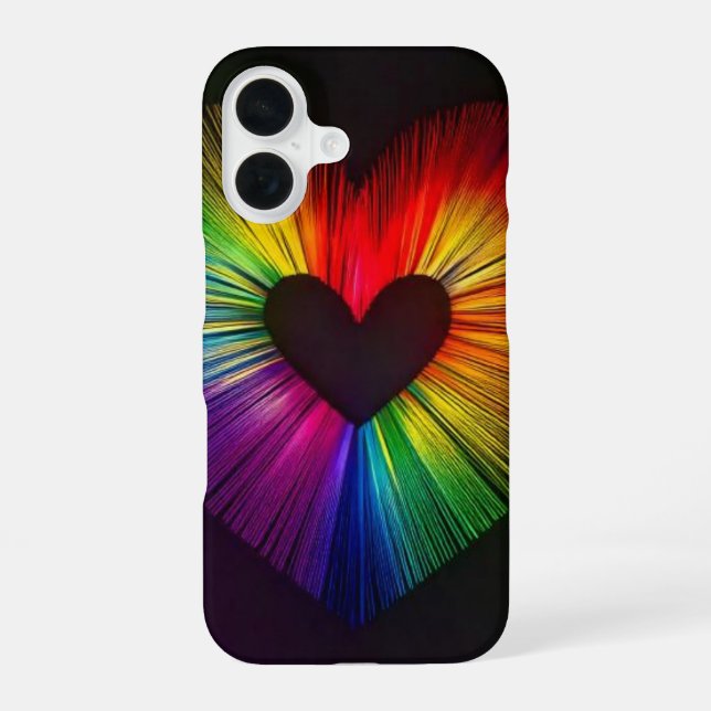 Coque iPhone 16 Coeur d'amour (Verso)