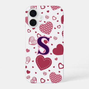 Coque iPhone 16 Cœurs charmants Design élégant et stylé