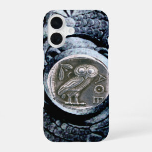 COQUE iPhone 16 COIN D'ARGENT ANTIQUE OWL
