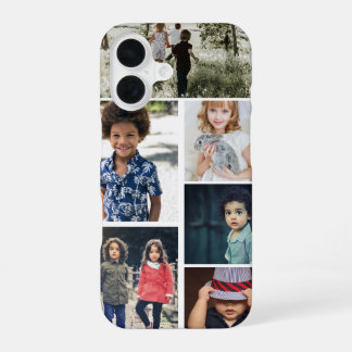 Coque iPhone 16 Collage de photos et de texte personnalisé