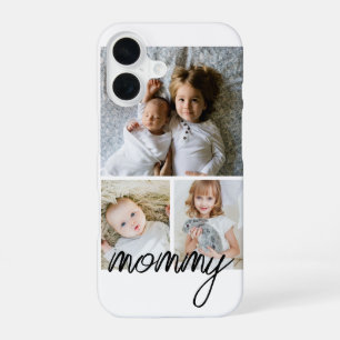 Coque iPhone 16 Collage photo et texte personnalisé