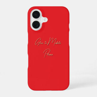 Coque iPhone 16 Colle pour téléphone portable