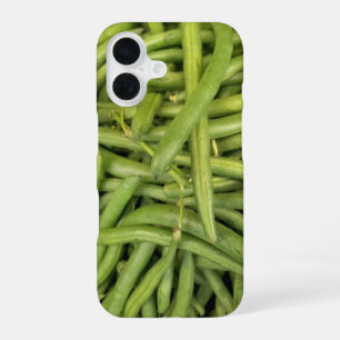 Coque iPhone 16 Collection de haricots verts frais