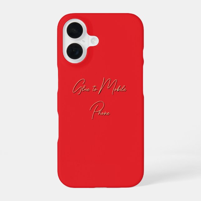 Coque iPhone 16 Coller au téléphone portable (Verso)
