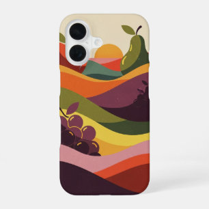 Coque iPhone 16 Collines de fruits vintage