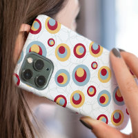 Coloré Mi-Siècle Leopard Spots Motif rétro