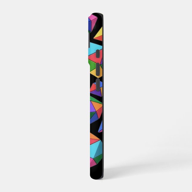 Coque iPhone 16 Colorful Cubes (Côté gauche)