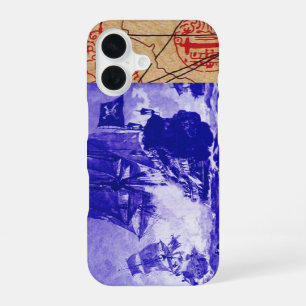 COQUE iPhone 16 COMBAT DE NAVIRE PIRATE / CARTES AU TRÉSOR DE PIRA