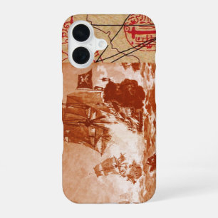 COQUE iPhone 16 COMBAT DE NAVIRE PIRATE / CARTES AU TRÉSOR DE PIRA