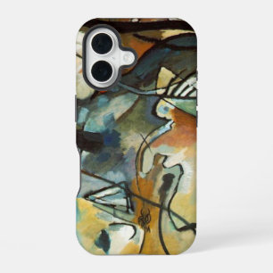 Coque iPhone 16 Composition V de Kandinsky, peinture abstraite