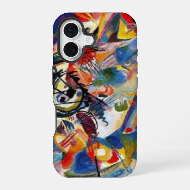 Coque iPhone 16 Composition VII de Kandinsky (Verso)