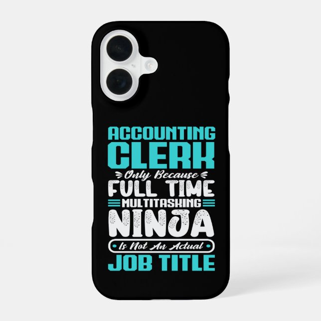 Coque iPhone 16 Comptable Titulaire Compétences Professionnelles (Verso)