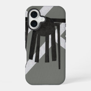 Coque iPhone 16 Conception d'araignée géométrique