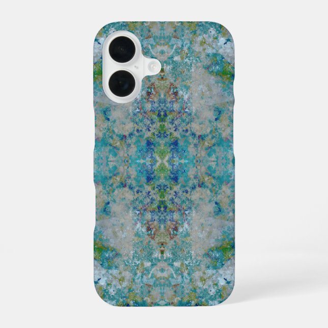 Coque iPhone 16 Conception d'art abstrait moderne unique de toutes (Verso)