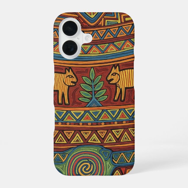 COQUE iPhone 16 CONCEPTION D'ART IGOROT TRADITIONNELLE (Verso)