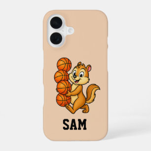 Coque iPhone 16 Conception de basketball personnalisée avec un écu