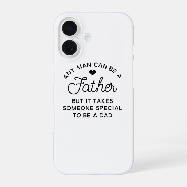 Coque iPhone 16 Conception de citation de papa spéciale (Verso)
