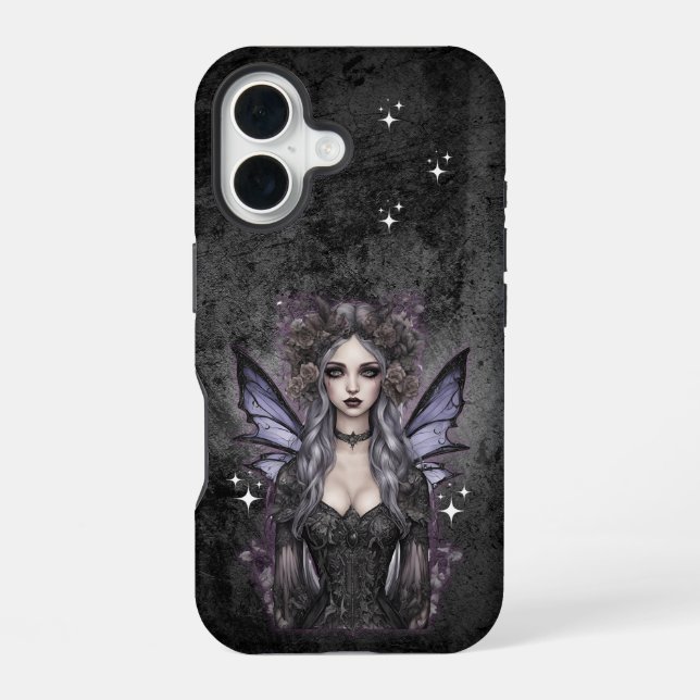 Coque iPhone 16 Conception de fée gothique enchanteresse (Verso)