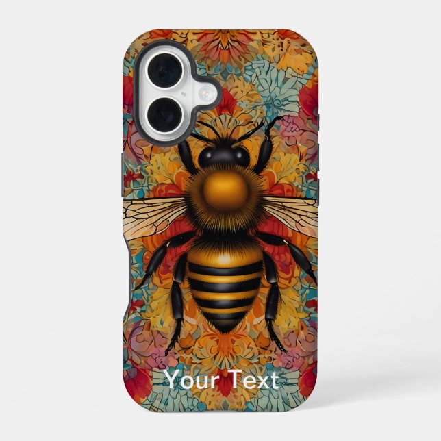 Coque iPhone 16 Conception de la pâte d'abeilles OtterBox (Verso)