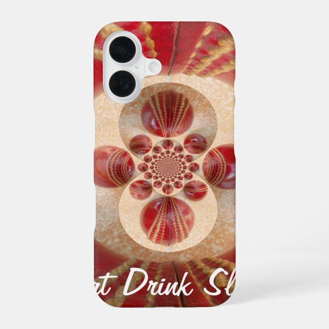 Coque iPhone 16 Conception de l'impression d'art abstrait de balle (Verso)