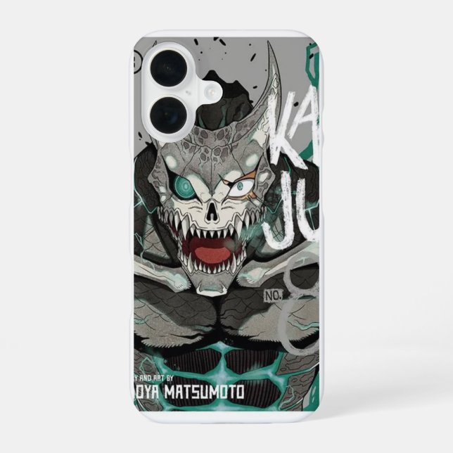 Coque iPhone 16 conception de monstre inspirée de l'anime (Verso)