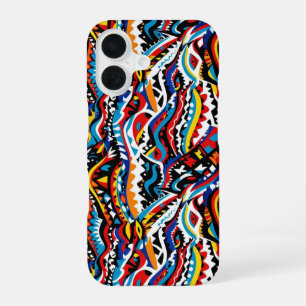 Coque iPhone 16 Conception de motif géométrique Abstraite 36 - Coq