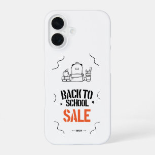 Coque iPhone 16 Conception de typographie de rentrée scolaire