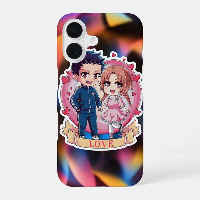 Coque iPhone 16 Conception du boîtier téléphonique de caractère An (Verso)