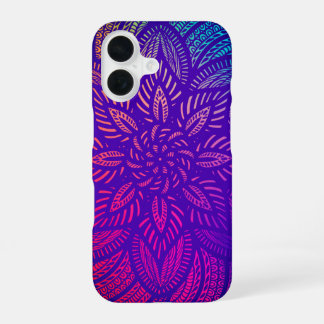 Coque iPhone 16 Conception dynamique Mandala