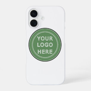 Coque iPhone 16 Conception élégante de code QR noir Marque éléga