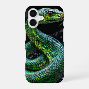 Coque iPhone 16 Conception esthétique d'animal sauvage serpent ver