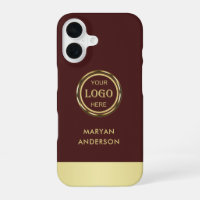 Conception or or rouge foncé, logo ou photo dans u